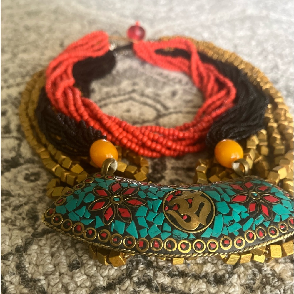 Bundle Three Beaded Statement Necklaces (3) - image 3